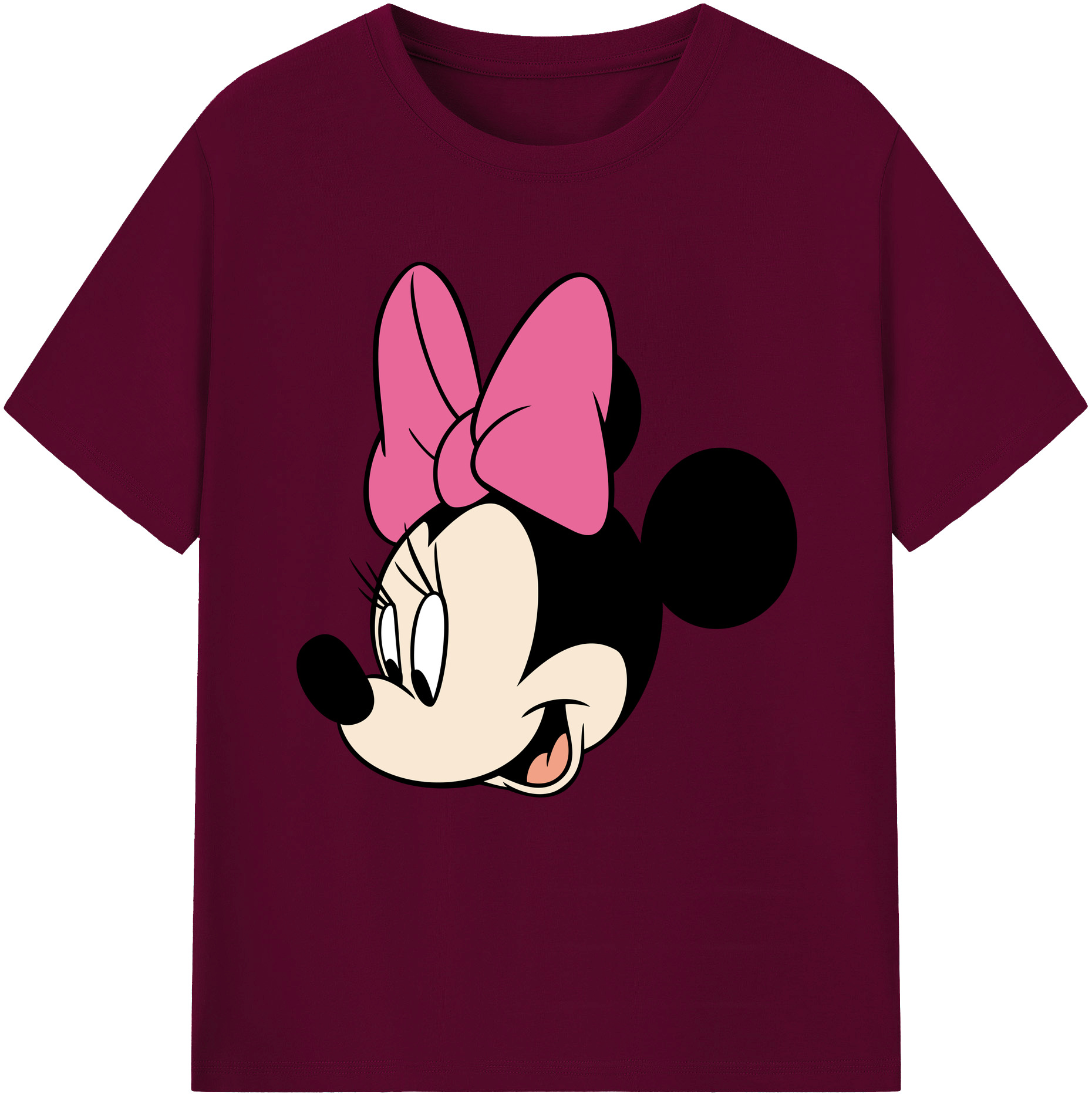 （画像用） ミッキーマウス Mickey Mouse レディースカジュアルプリントTシャツ（綿100％）